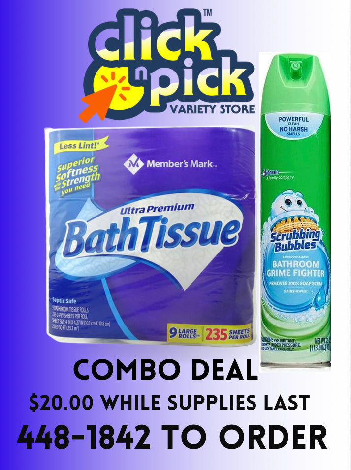 Members Mark 9ct & Scrubbing Bubbles Combo