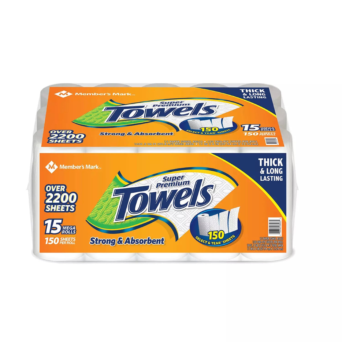 MEMBERS MARK 15ct PAPERTOWELS