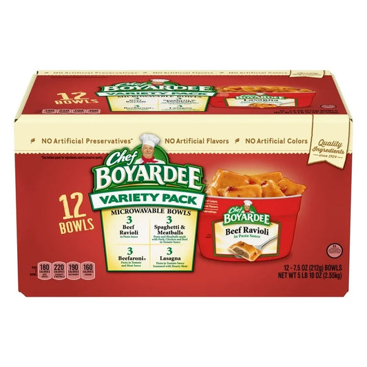 CHEF BOYARDEE 12ct MICROWAVEABLE