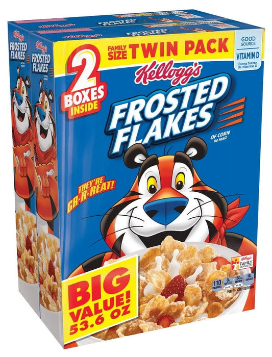 FROSTED FLAKES TWIN PACK CEREAL